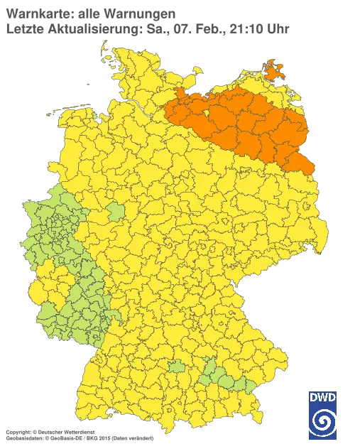 Aktuelle Wetterwarnungen für  Kronach