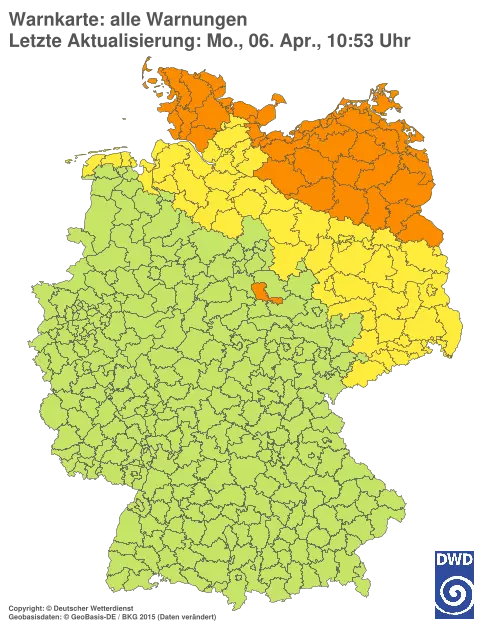 Aktuelle Wetterwarnungen für %region%