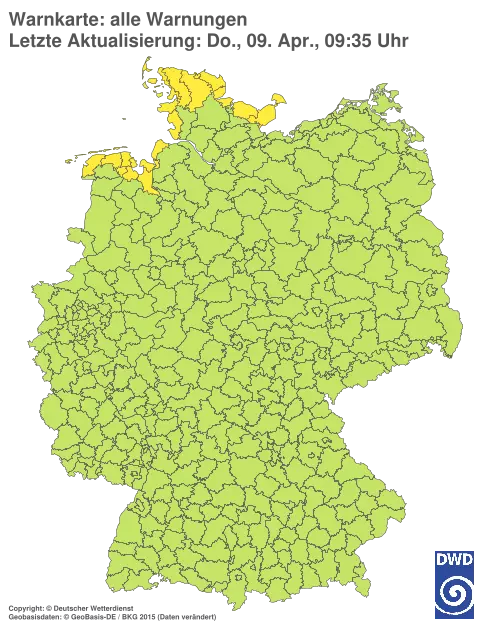 Aktuelle Wetterwarnungen für %region%