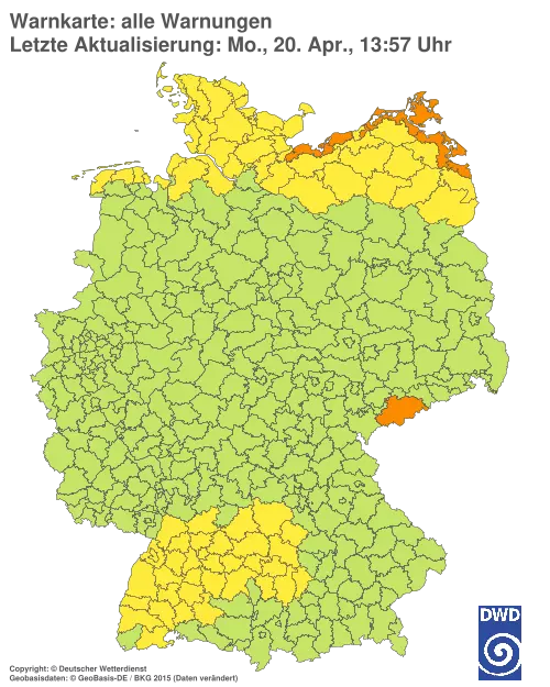 Aktuelle Wetterwarnungen für %region%