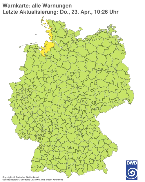 Aktuelle Wetterwarnungen für %region%
