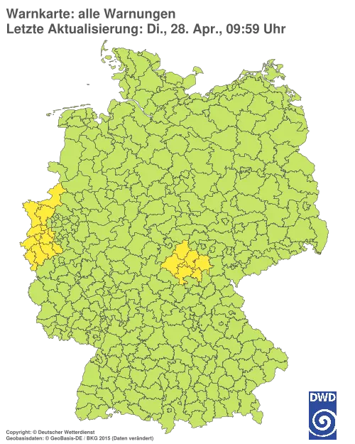 Aktuelle Wetterwarnungen für %region%