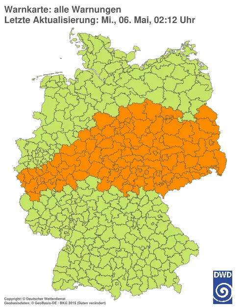 Aktuelle Wetterwarnungen für %region%