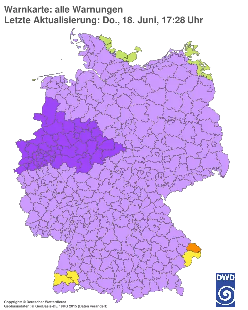Aktuelle Wetterwarnungen für %region%