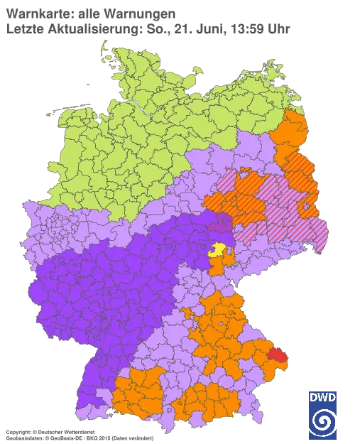 Aktuelle Wetterwarnungen für %region%