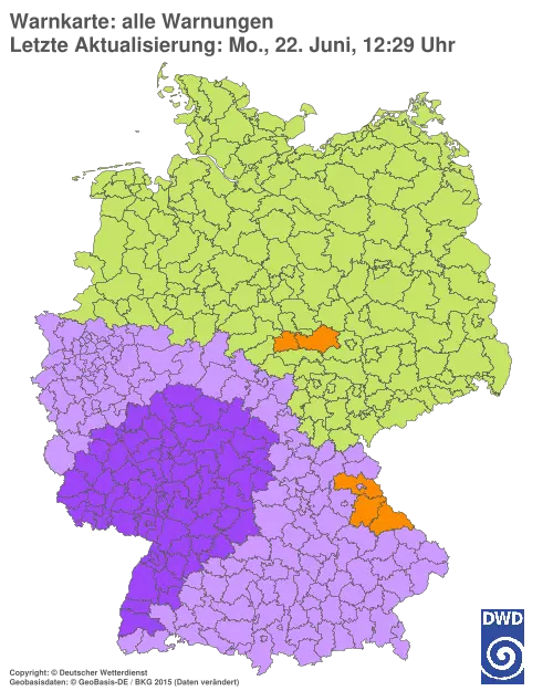 Aktuelle Wetterwarnungen für %region%