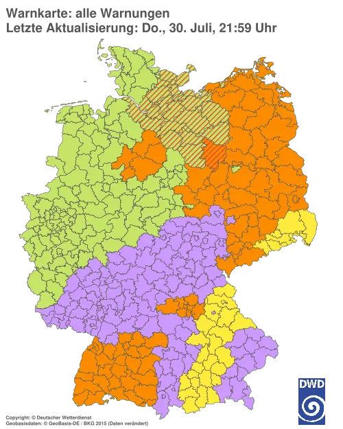 Aktuelle Wetterwarnungen für %region%